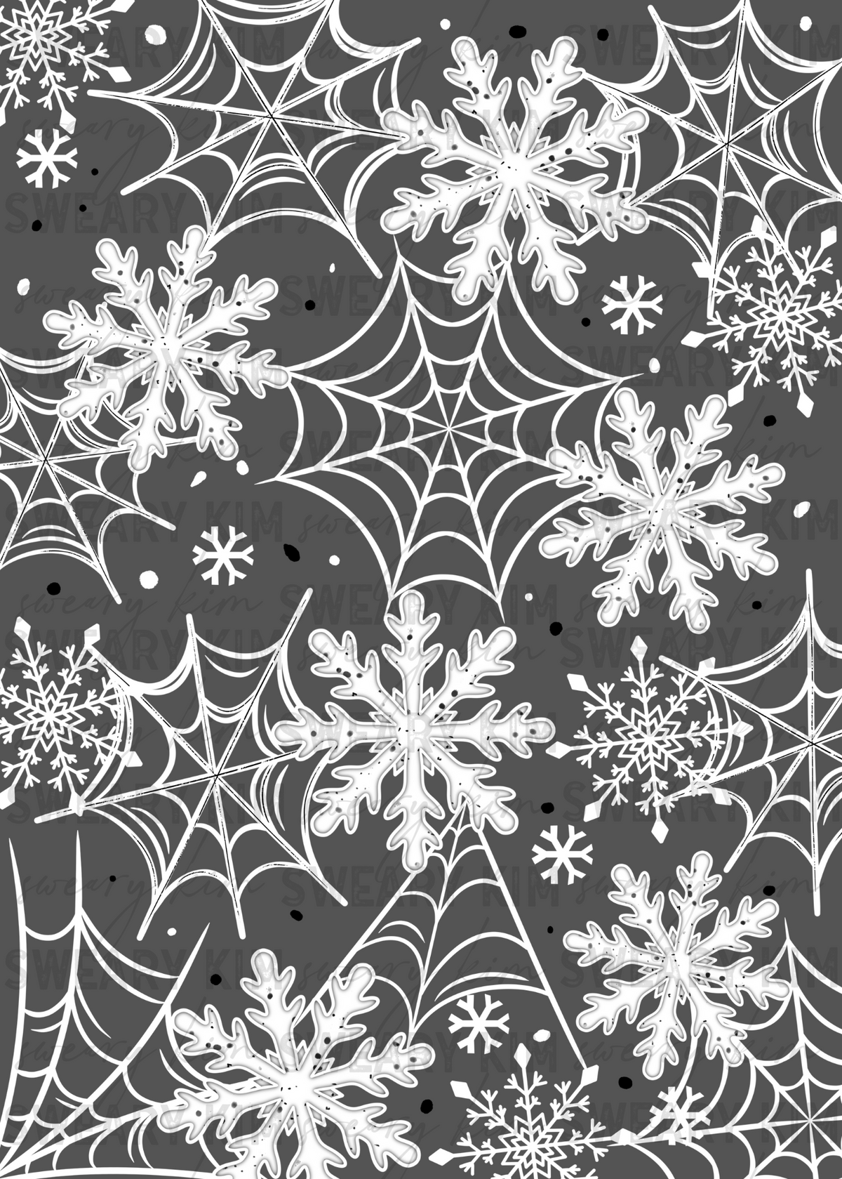 Exclusive Snowflake Webs UV Dtf Element Sheet