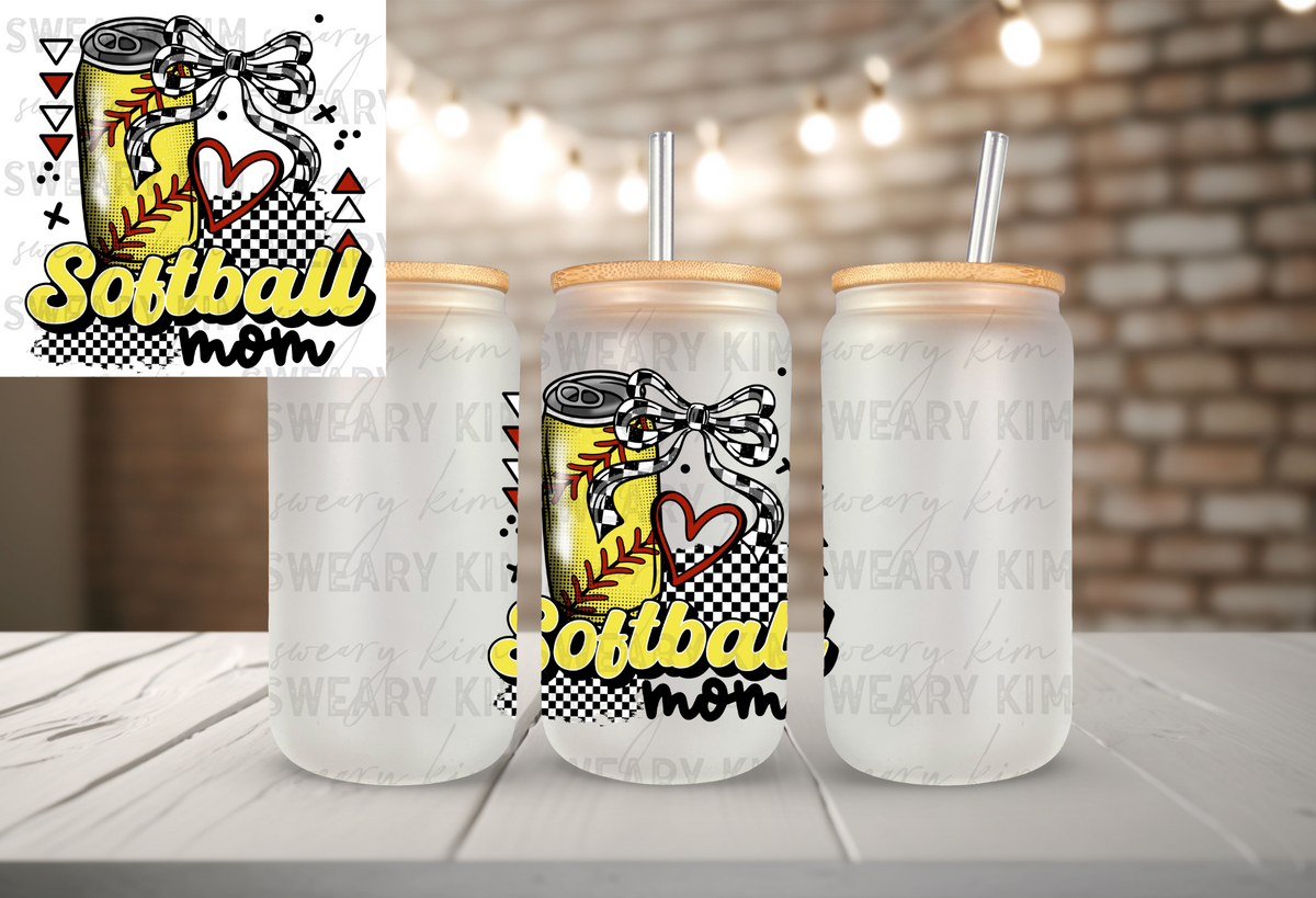 Softball Mom UV Dtf Decal