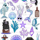 Mermaid Skellie's UV Dtf Element Sheet 7.5inx10.5in