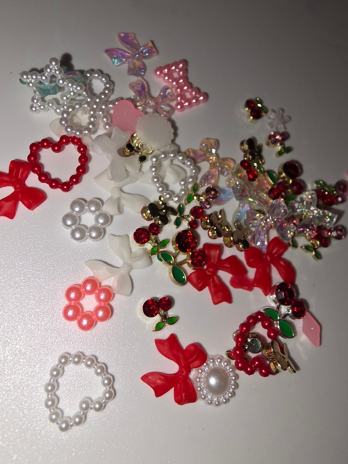 Cherry Bow Charm Mix
