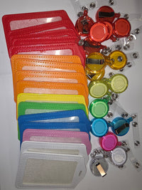 16 Pack Black Badge Reels & Holders