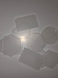 12 Pack Acrylic Keychain Blanks