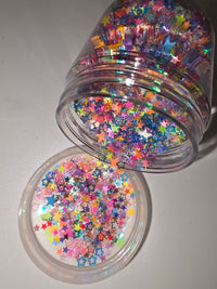 Rainbow Clay & Confetti Star Sprinkles