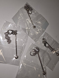 4 Pack Beadable Tumbler Handle Charm Chain