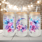 Floral Moon UV Dtf 16oz glass can wrap