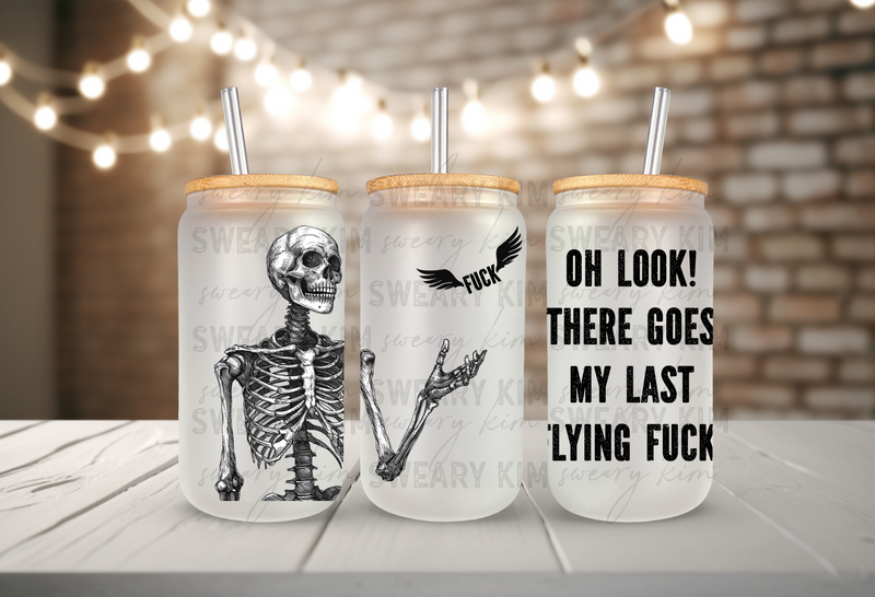 Oh Look! UV Dtf 16oz glass can wrap – Sweary Kim