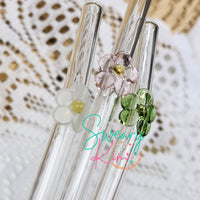 Glass Straws With Charms For 16oz Cans