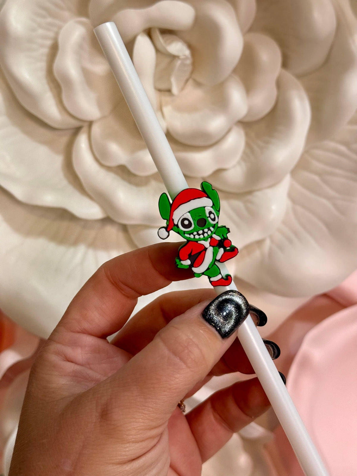 Christmas Stitches Straw Topper