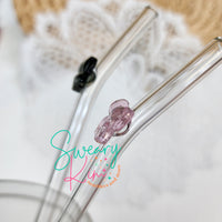 Glass Straws With Charms For 16oz Cans