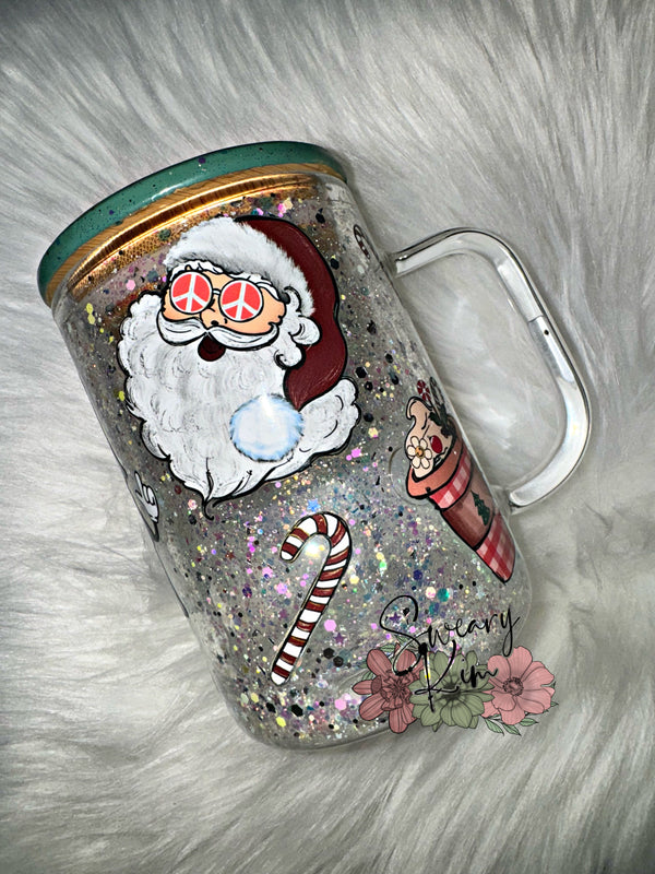 Retro Christmas Snowglobe Mug RTS