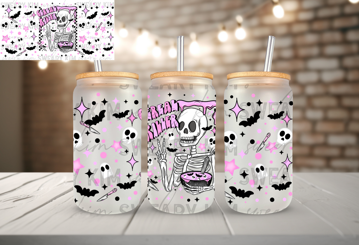 Cereal Killer Pastel UV Dtf 16oz glass can wrap