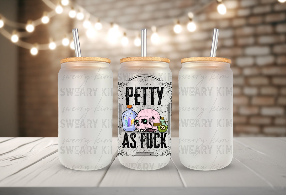 Petty AF Skull UV Dtf Decal