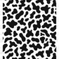 Black Cow Print UV Dtf Element Sheet 7.5inx10.5in