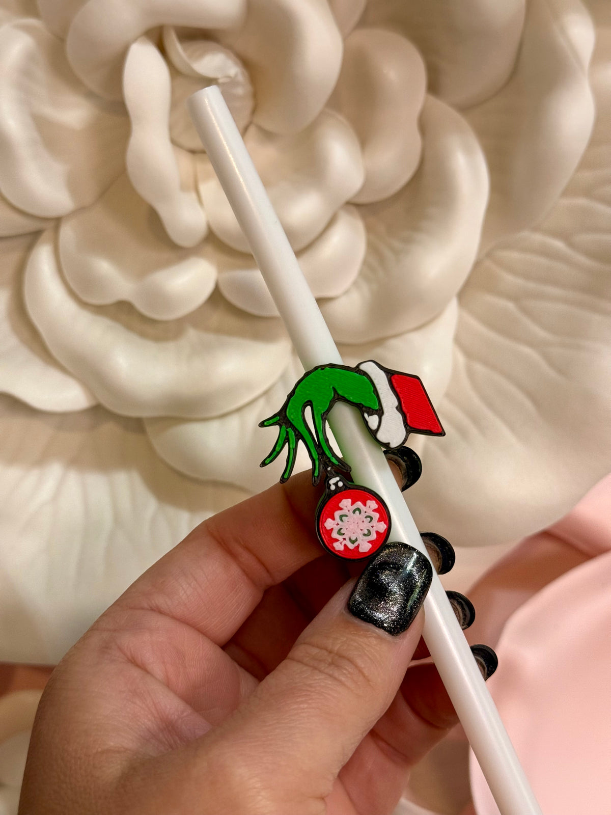 Green Man Ornament Straw Topper