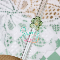 Glass Straws With Charms For 16oz Cans