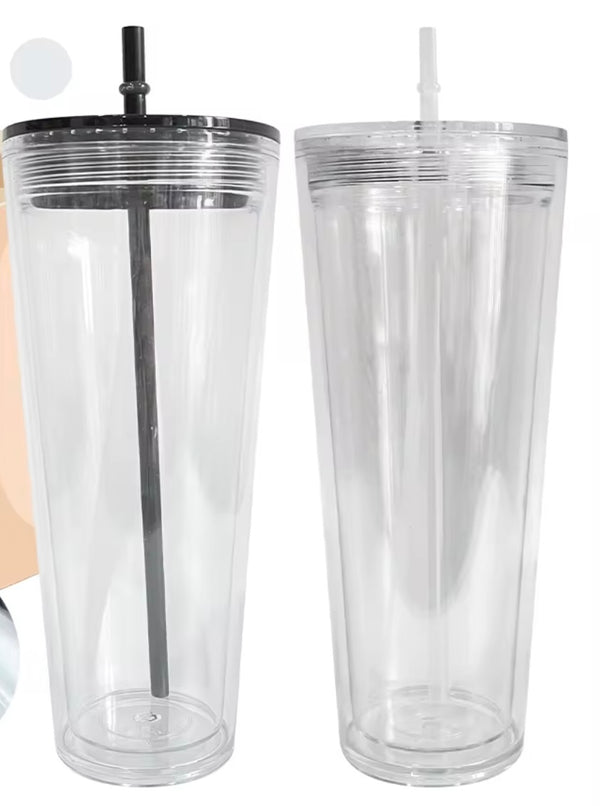 24oz Tapered Acrylic/Plastic Snow Globe