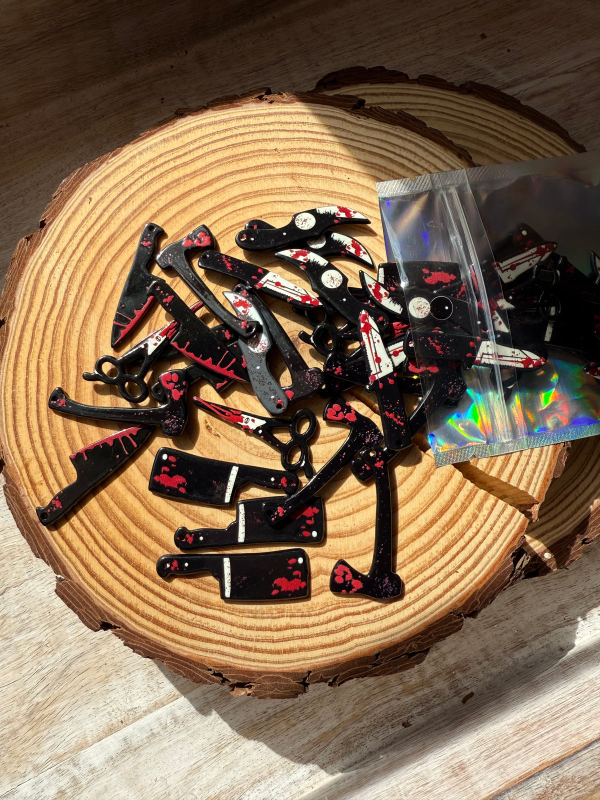 40 Piece Bloody Weapon Charms