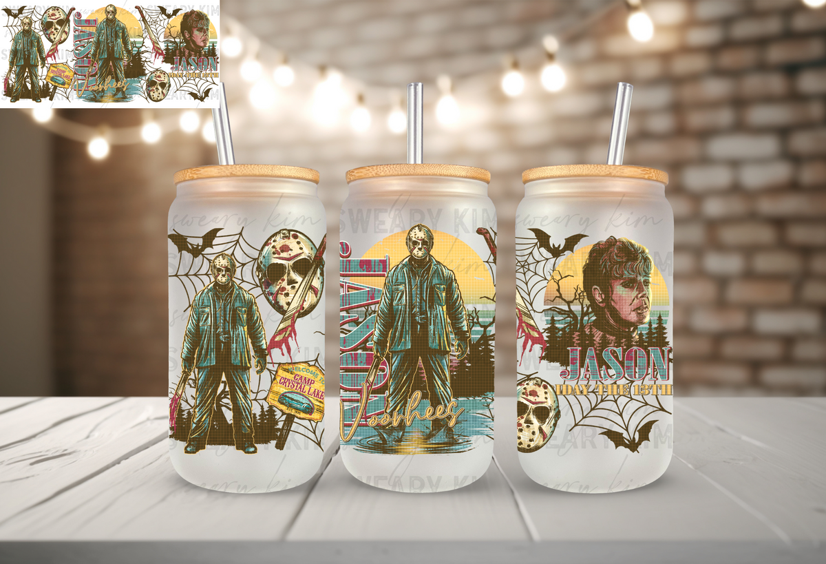 Digitized Jay UV Dtf 16oz glass can wrap