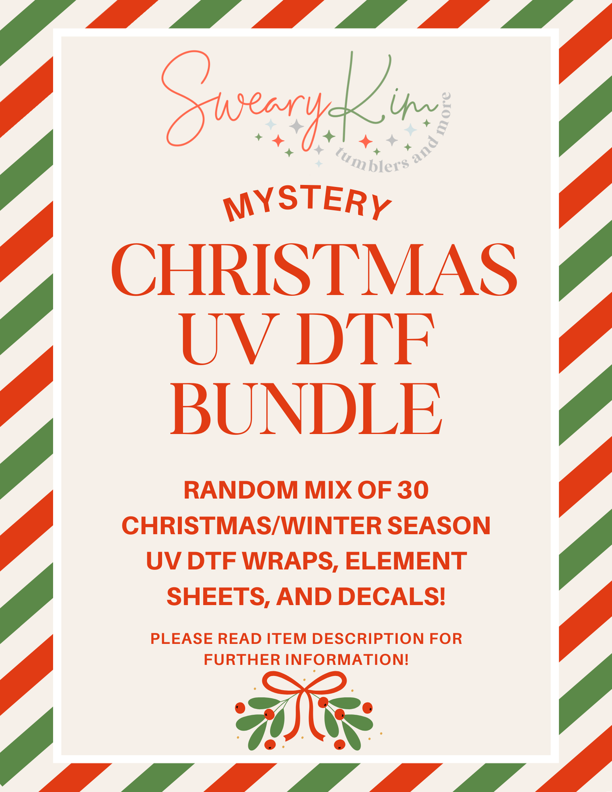 Christmas Season Mystery UV DTF Bundle
