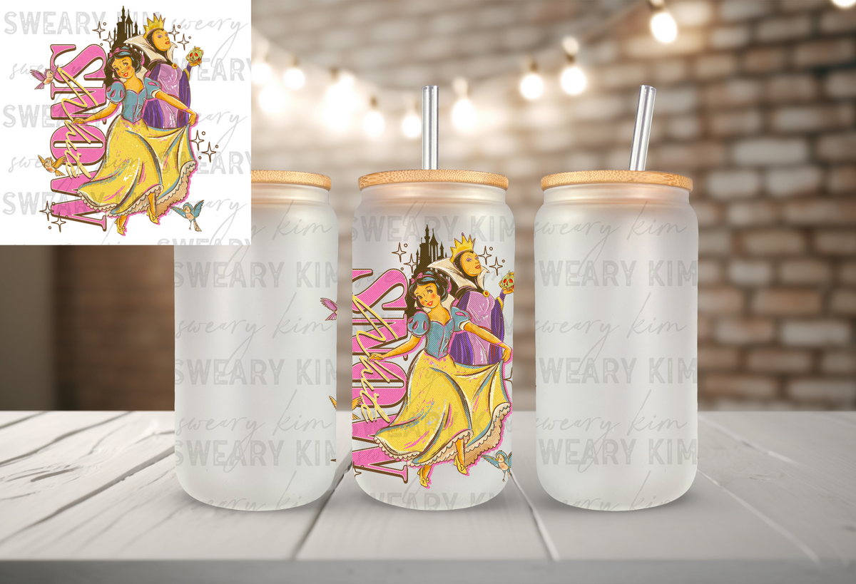 Snowy Princess UV Dtf Decal