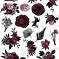 Gothic Florals UV Dtf Element Sheet 7.5inx10.5in
