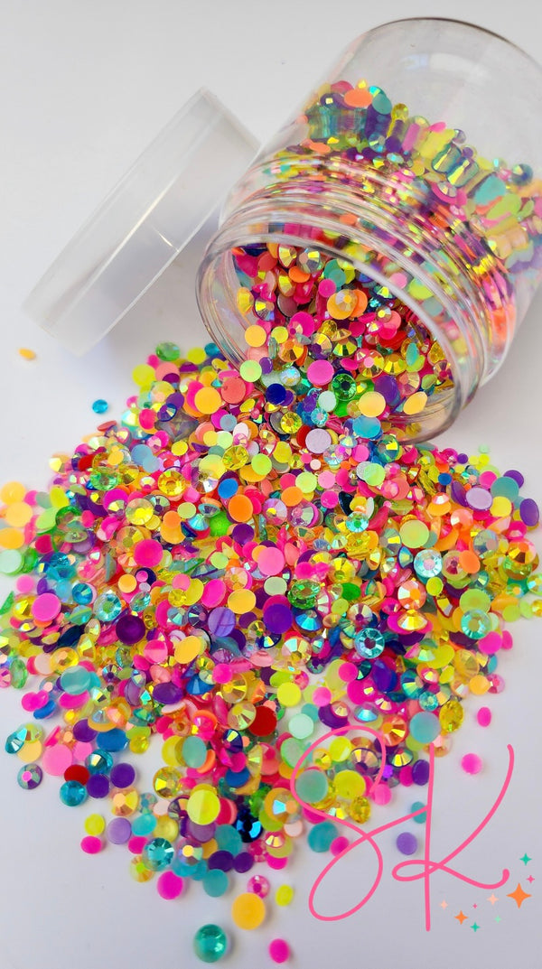 Custom Neon Rhinestone Mix
