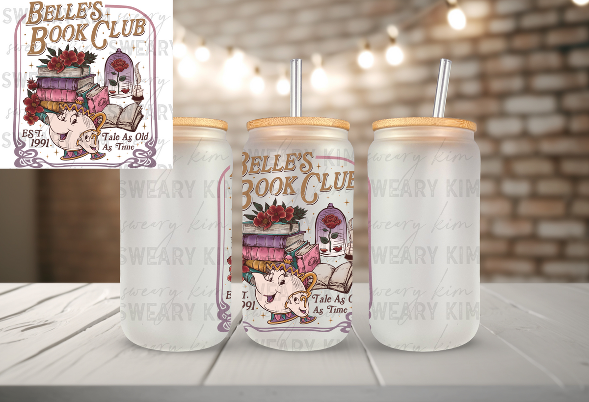 Princess Book Club UV Dtf Decal