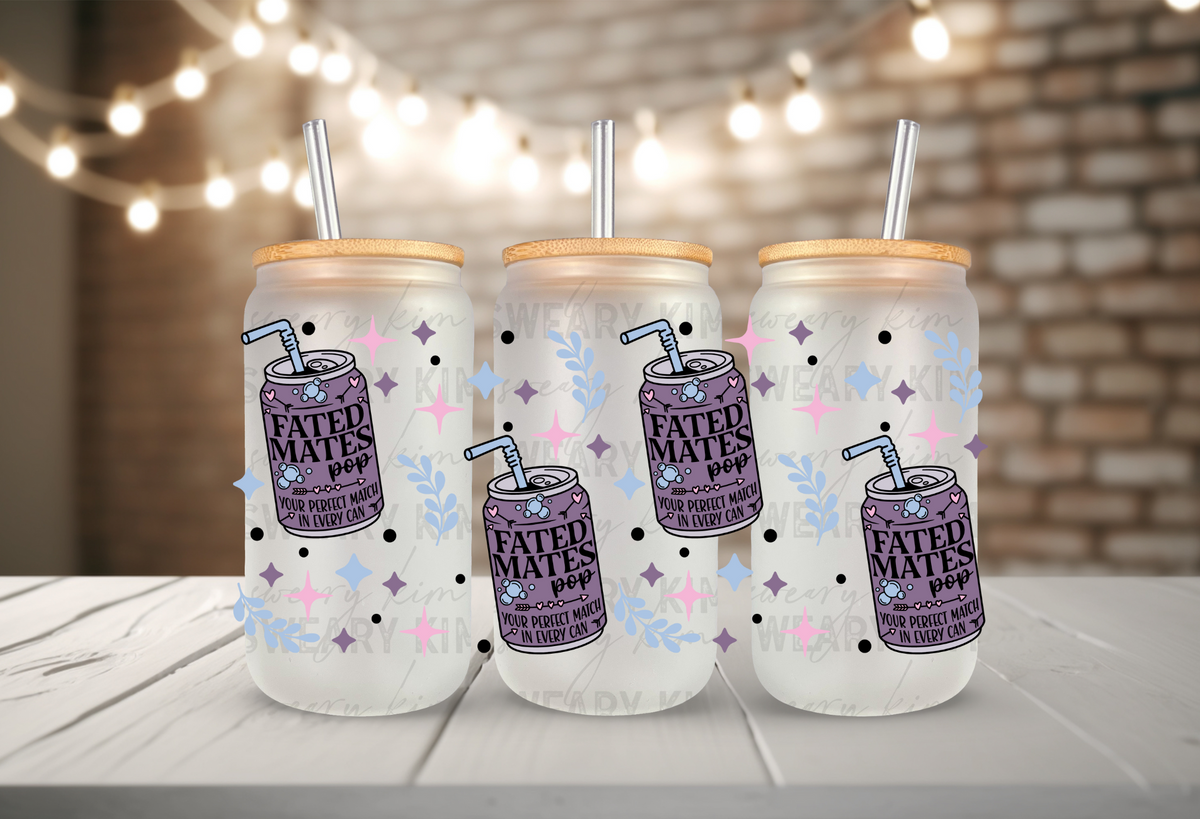 Fated Mates Pop Can UV Dtf 16oz glass can wrap