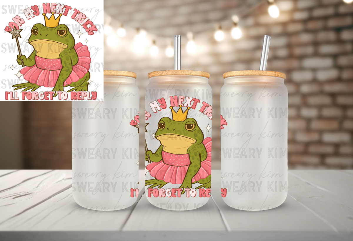 Forget To Reply Frog UV Dtf Decal