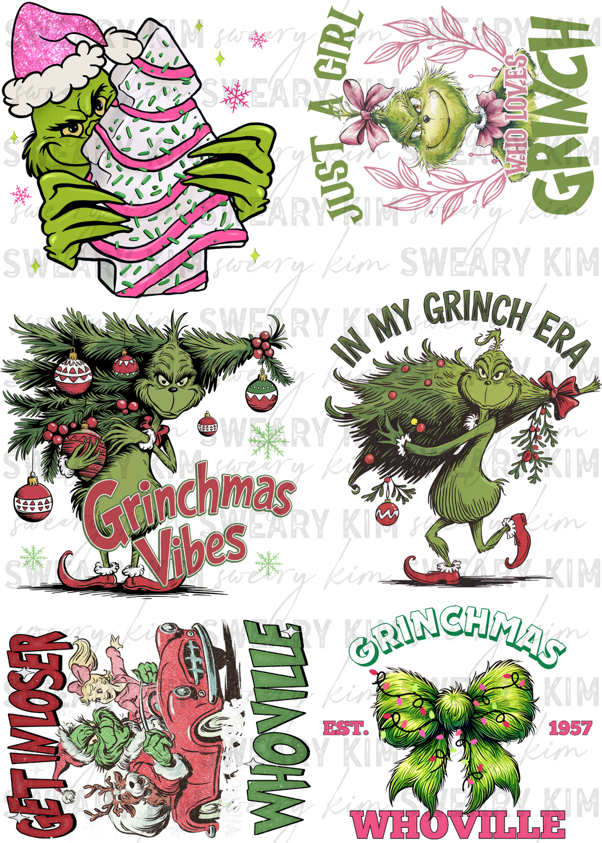 Green Man Decals UV Dtf Element Sheet