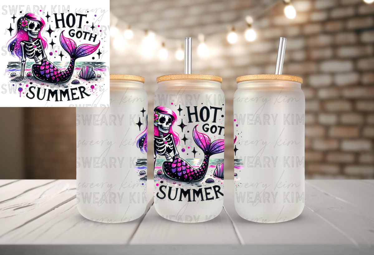 Hot Goth Summer UV Dtf Decal