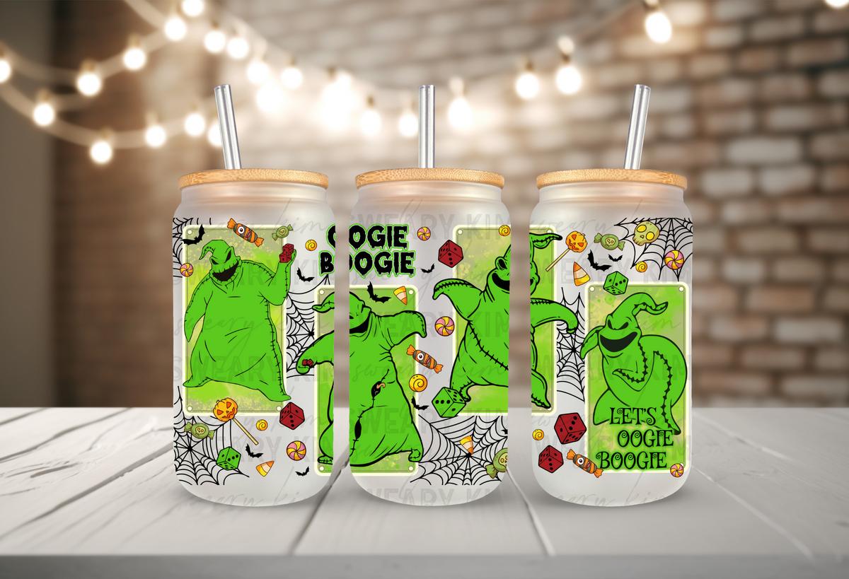 Oogs & Boogs UV Dtf 16oz glass can wrap