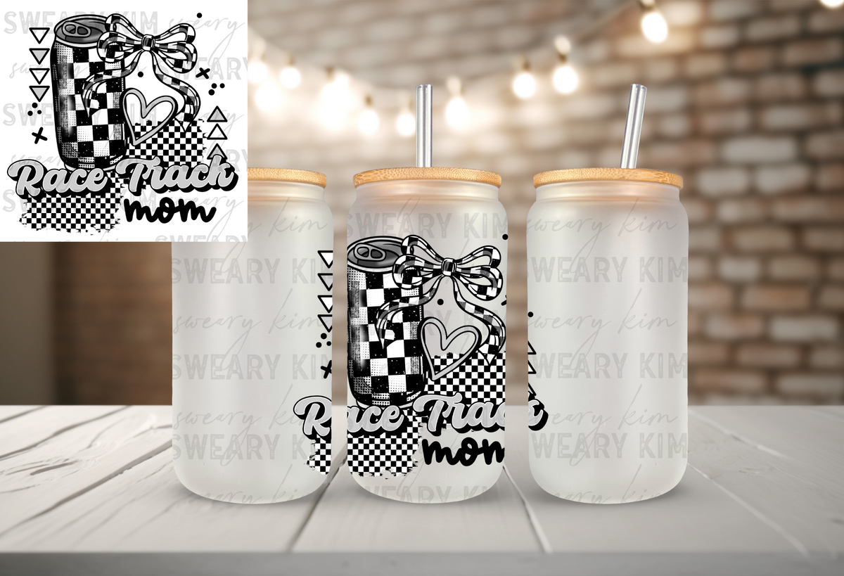 Race Track Mom UV Dtf Decal