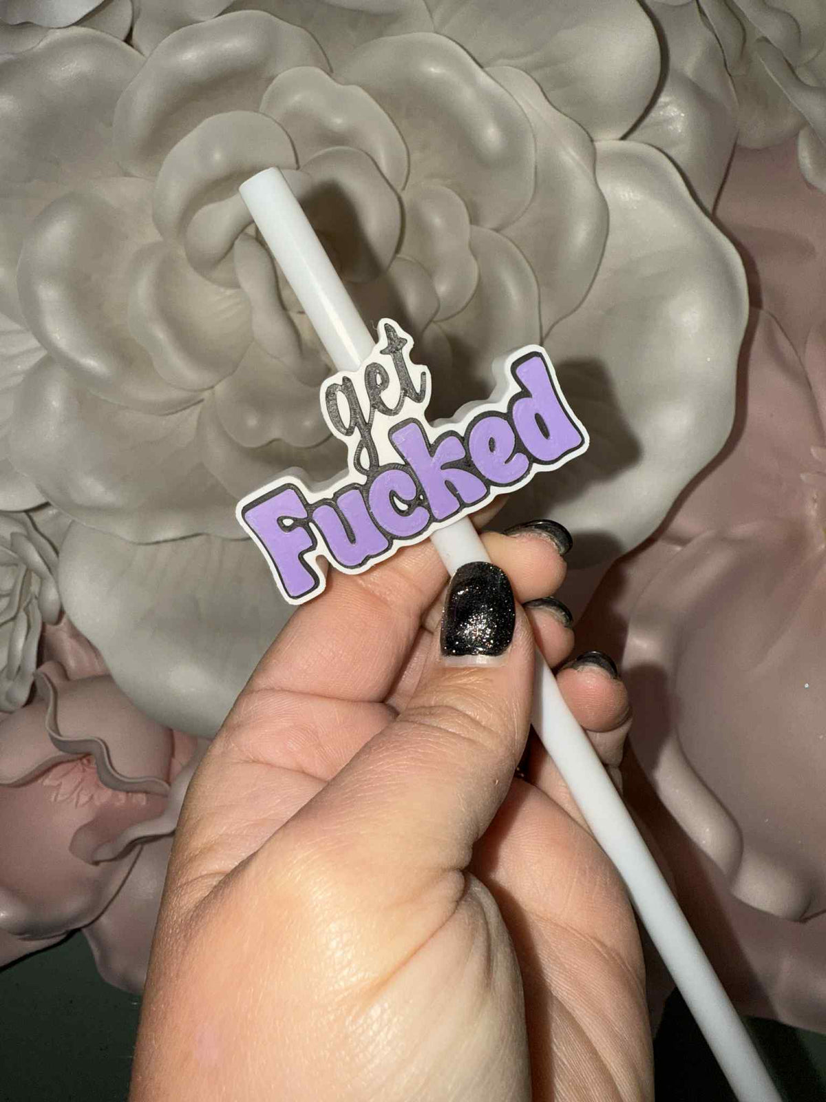 Exclusive Get Fucked Straw Topper