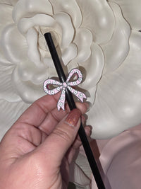 Daisy Bow Straw Topper