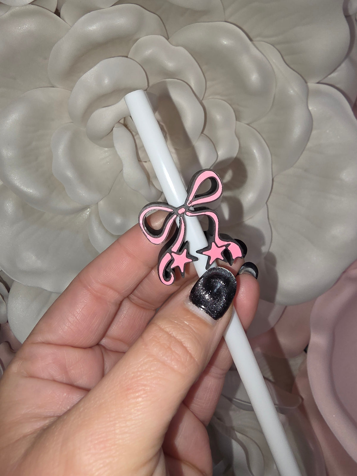 Shooting Stars Cherry Straw Topper