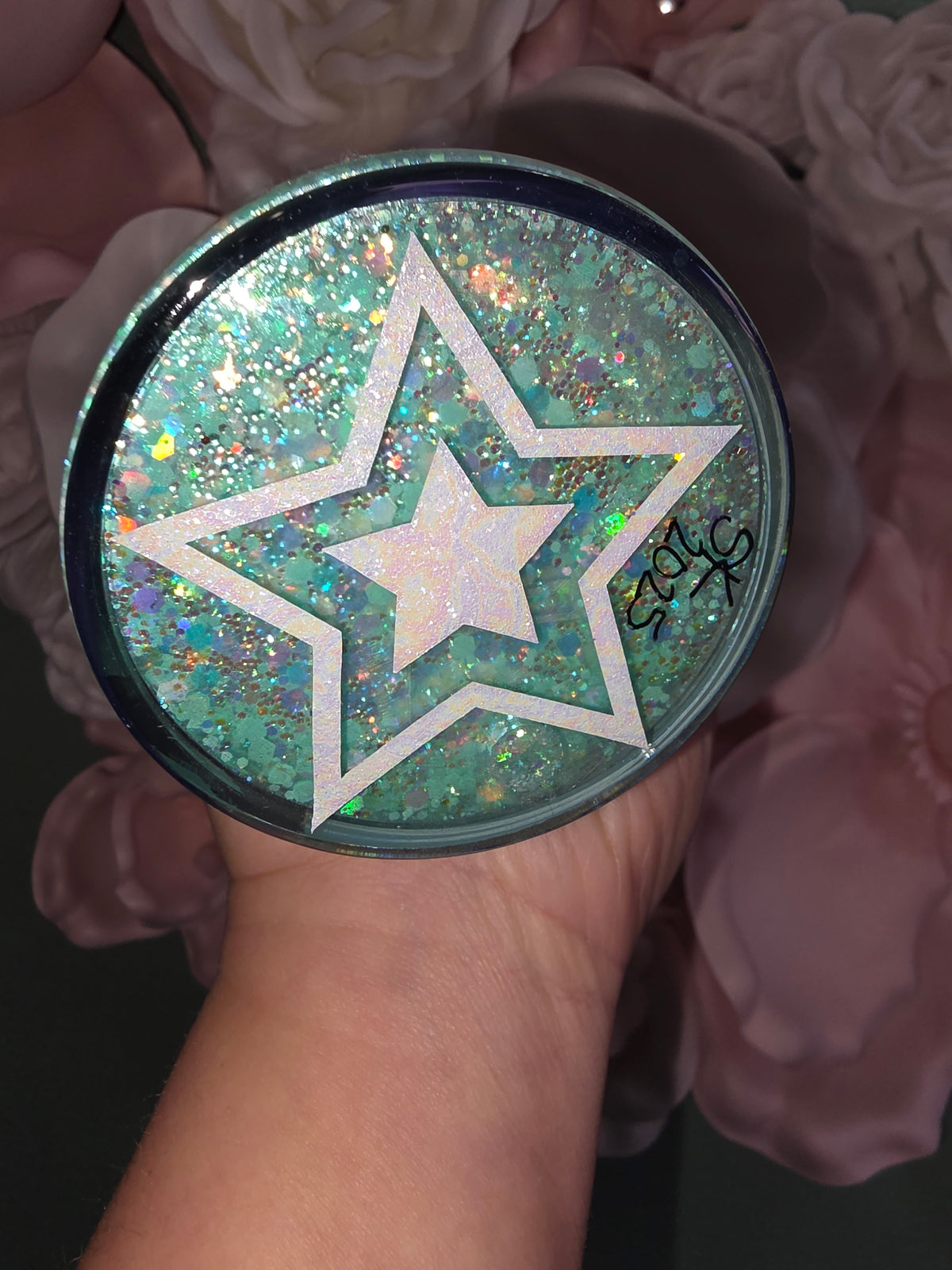 Starry Glitter Snow Globe Tumbler