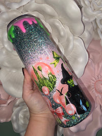 Wicked Drippy Glitter Epoxy Tumbler