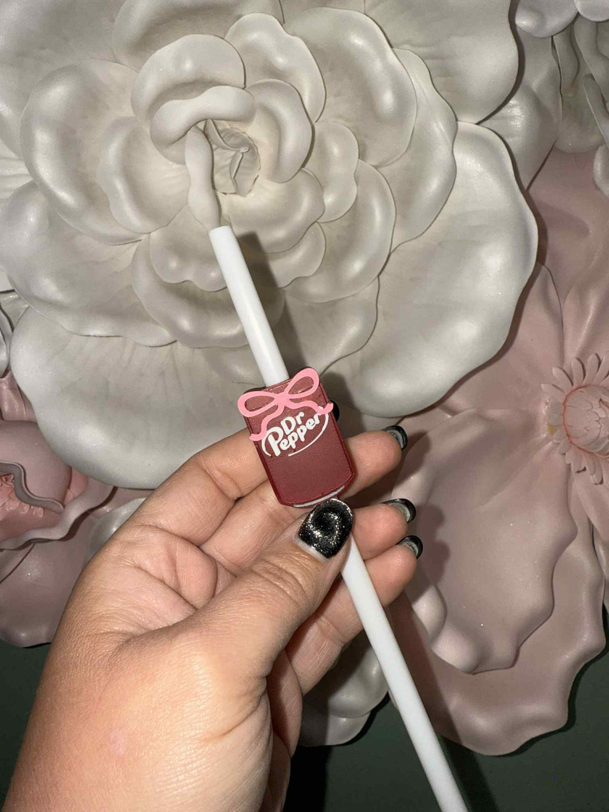 Peppy Bow Straw Topper