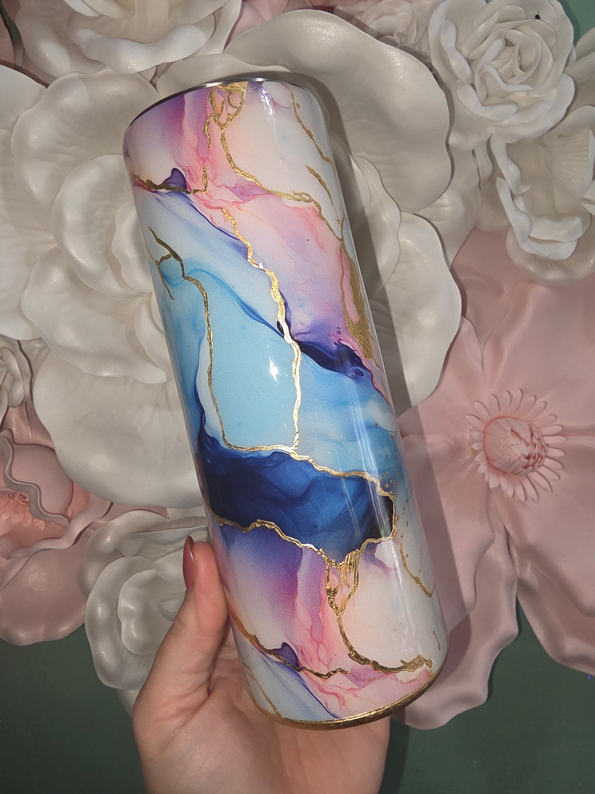 20oz Marble Foiled Epoxy Tumbler