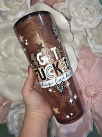 24oz Get Fucked "Cat Eye" Snow Globe Tumbler