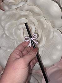 Daisy Bow Straw Topper