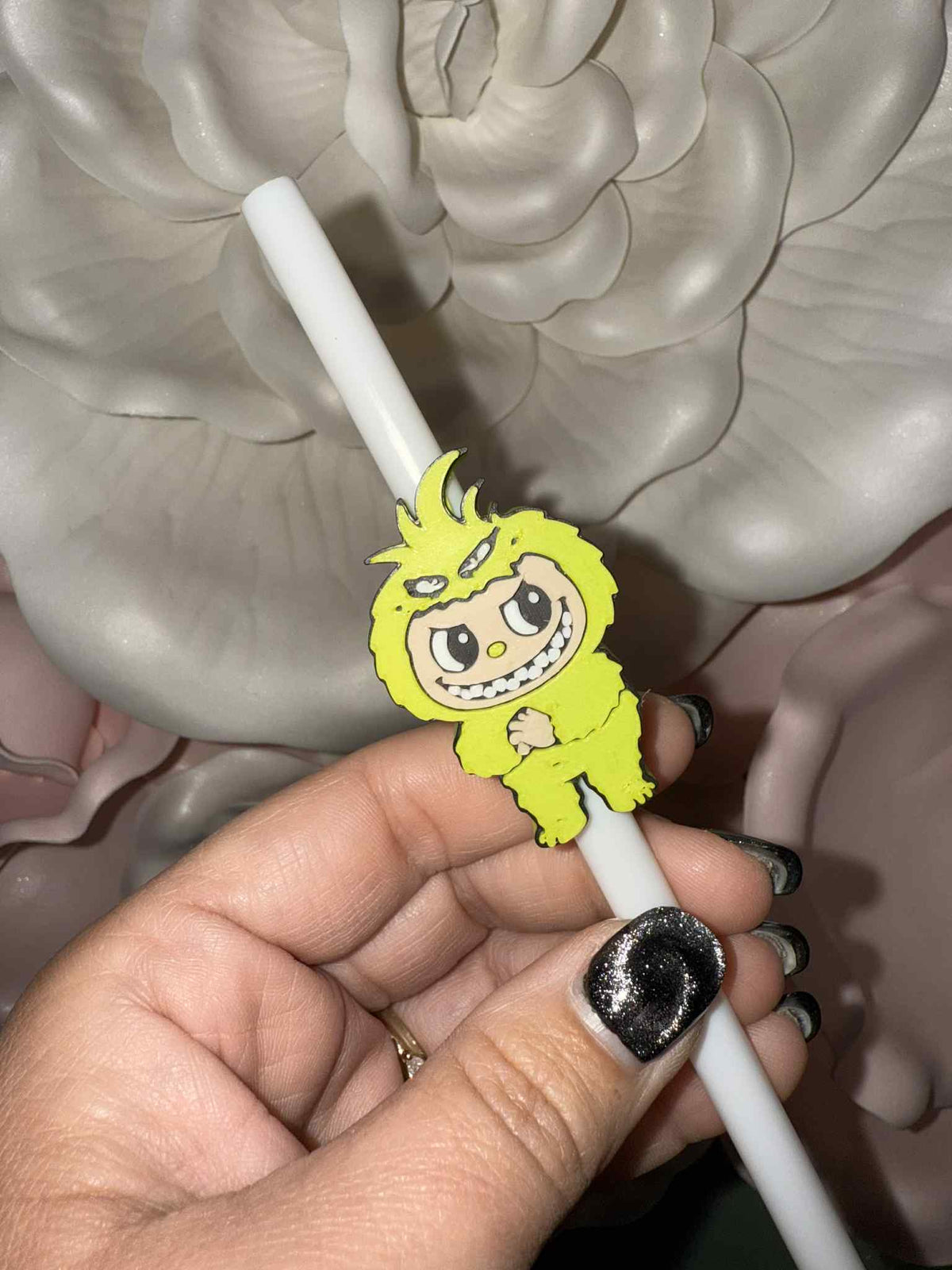 Green Man BooBoo Straw Topper