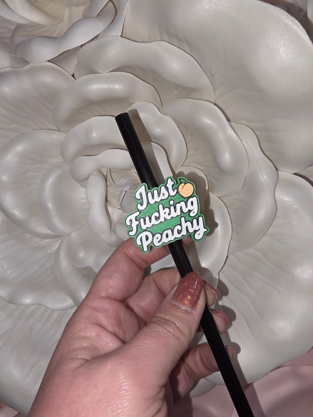 Fucking Peachy Straw Topper