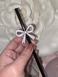Daisy Bow Straw Topper