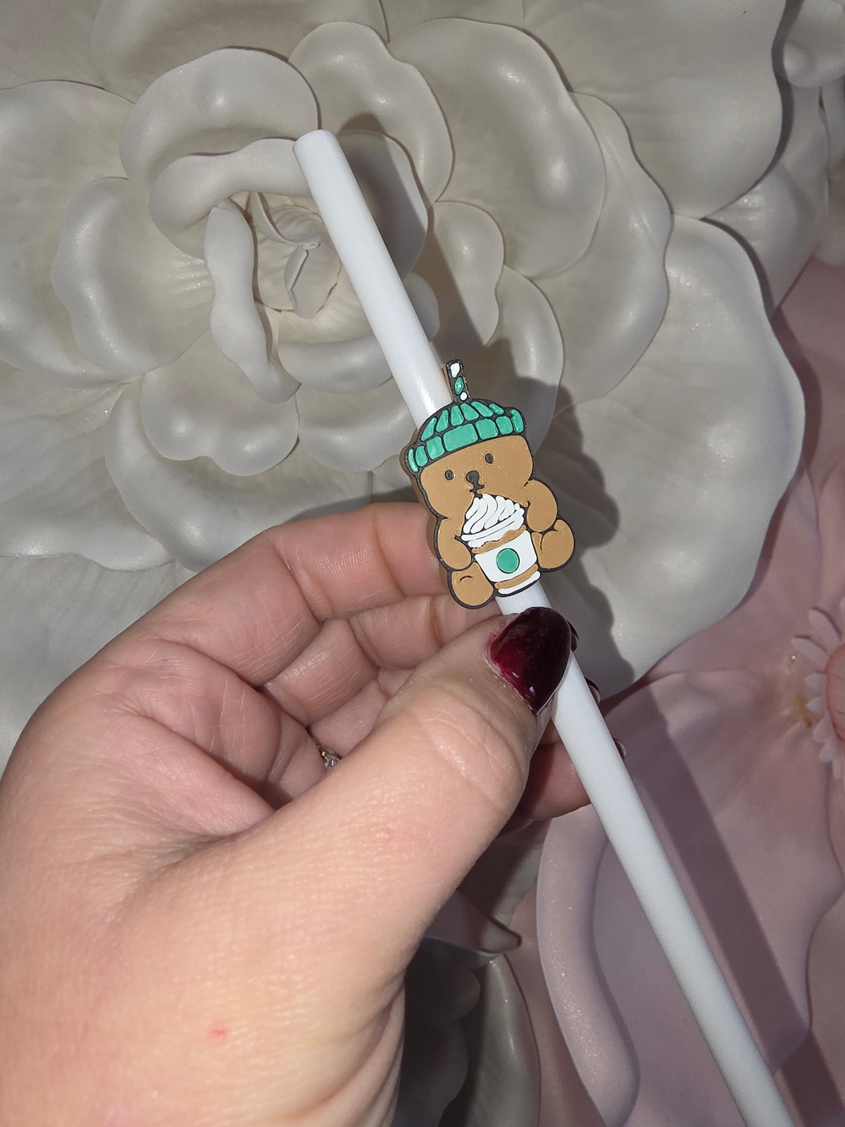 Bear Cup Straw Topper