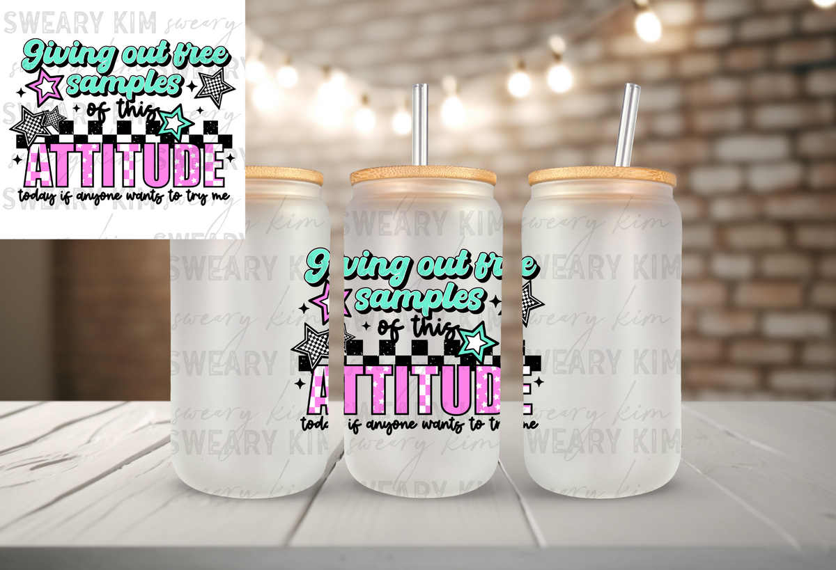 Samples Of This Attitude UV Dtf Decal