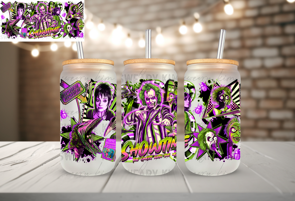 Showtime UV Dtf 16oz glass can wrap