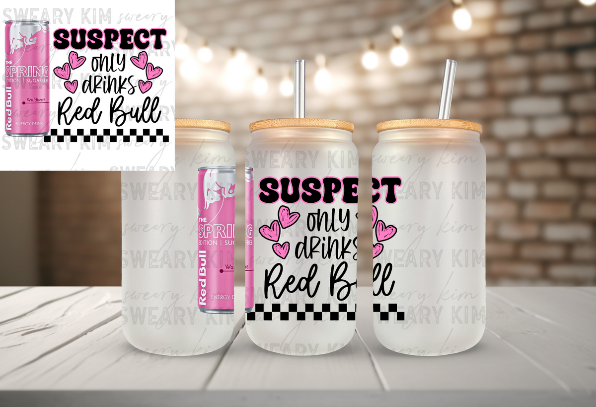 Pink Suspect Drinks Rouge Steer UV Dtf Decal