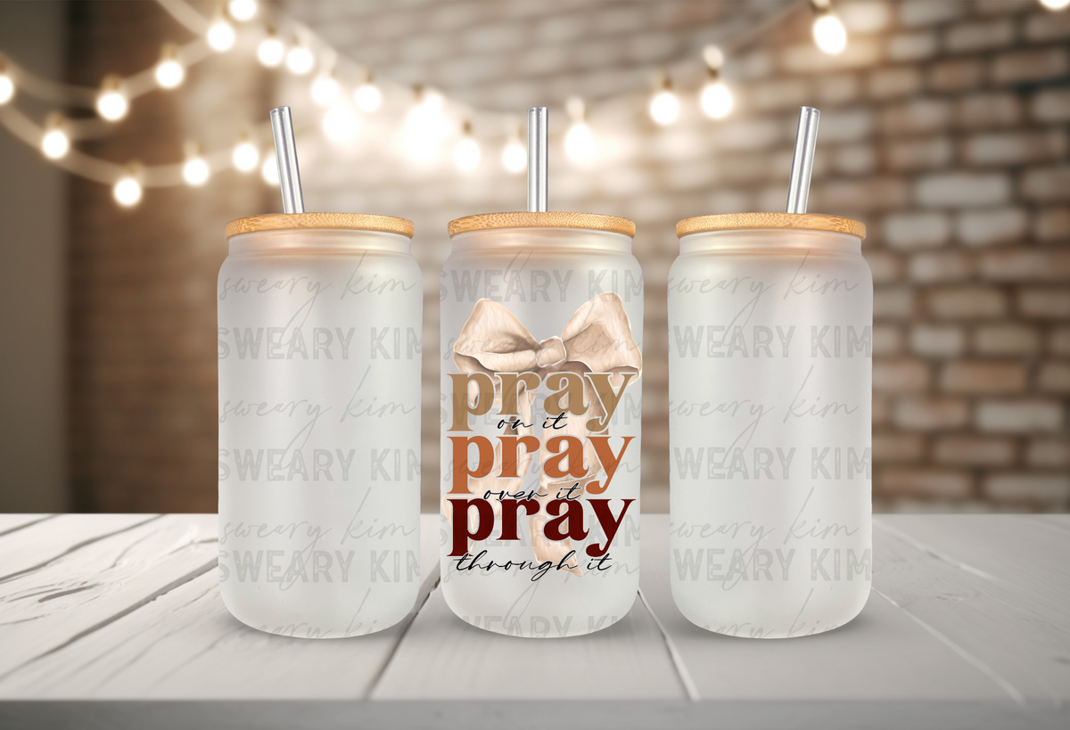 Triple Pray Bow UV Dtf Decal